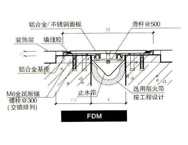 承重型楼地面变形缝FDM