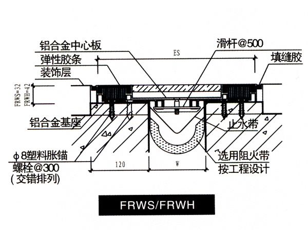 抗震型SF-WFS楼地面伸缩缝